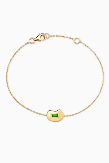 Treasured Diopside Bracelet in 14kt Gold