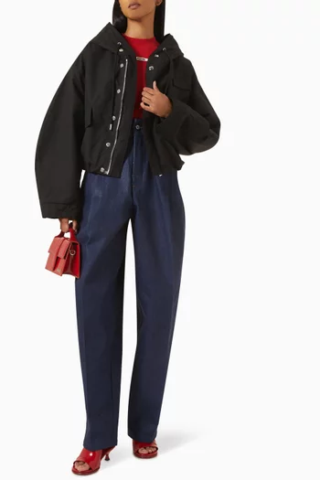 جاكيت لا باركا كورتي كاراكو نايلون