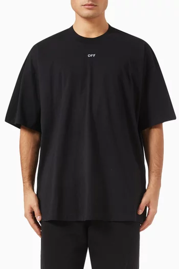 Off Stamp Oversized Shirt in Cotton-jersey