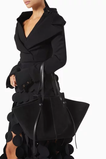 Large Mochi Tote Bag in Suede