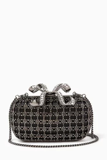Crystal Clutch in Chainmail & Fabric
