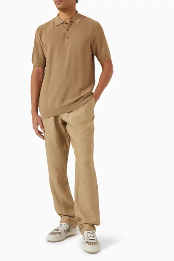 بنطال برباط تضييق كتان