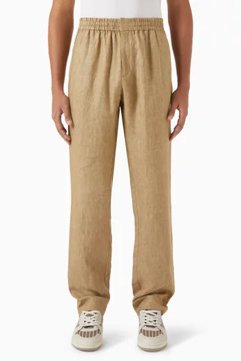 بنطال برباط تضييق كتان