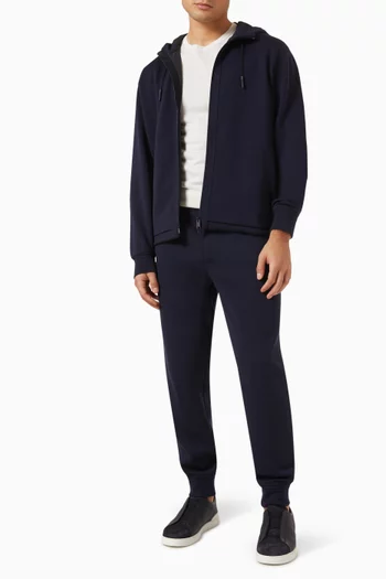 Zip Hoodie in High Performance™ Wool-blend