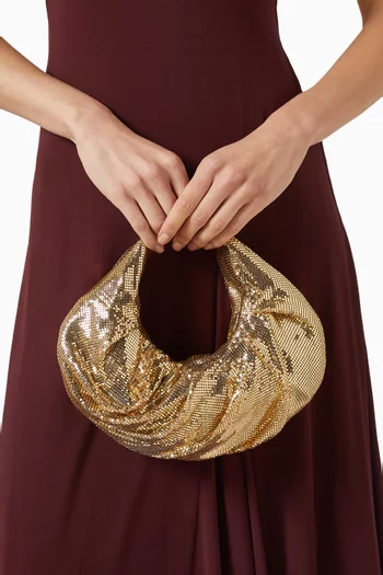 Small Yennefer Bag in Rhinestone Mesh