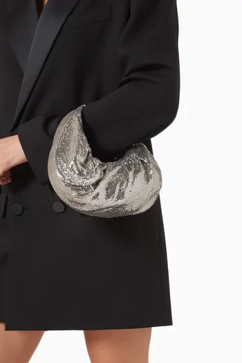 Small Yennefer Bag in Rhinestone Mesh