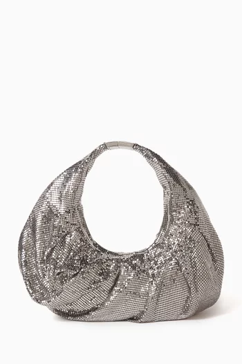 Small Yennefer Bag in Rhinestone Mesh