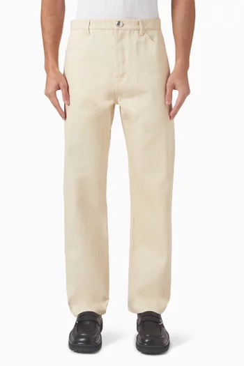 Straight-leg Pants in Denim