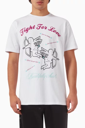 Fight For Love T-shirt in Cotton
