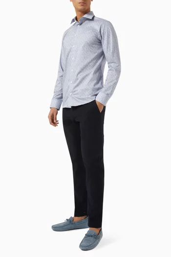 Floral Slim-fit Shirt in Signature Twill
