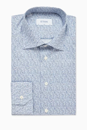 Floral Slim-fit Shirt in Signature Twill