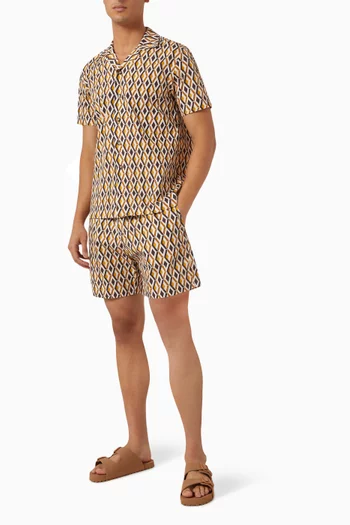 Hydra Resort Shirt in Cotton-poplin