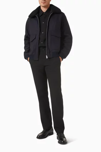 قميص بأزرار مزيج فيسكوز