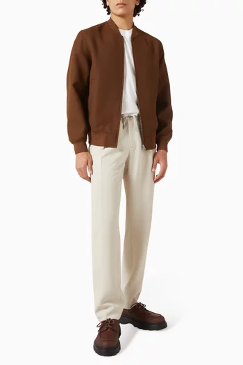 New Teddy Bomber Jacket in Wool-blend