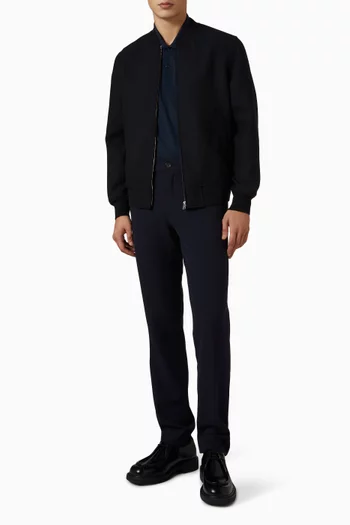 New Teddy Bomber Jacket in Wool-blend