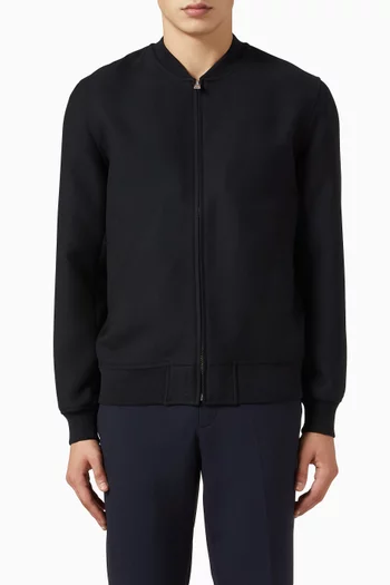 New Teddy Bomber Jacket in Wool-blend