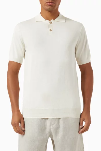 Polo Shirt in Organic Cotton-knit