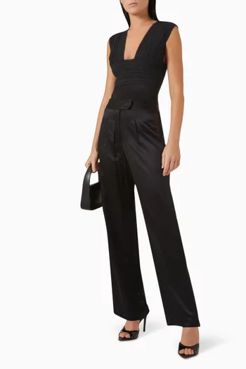 Long Island Textured Bodysuit in Nylon-blend