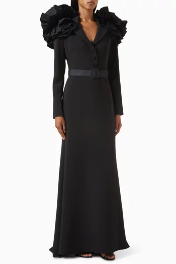 Badgley mischka long sleeve dress deals
