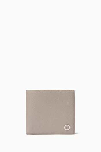 Bifold Wallet in Grained Calf Leather