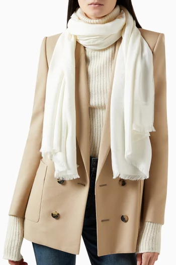 Logomania Lettere Maxi Stole in Silk