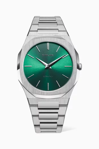 Scarabeo Ultra Thin Quartz Stainless Steel Watch, 40mm