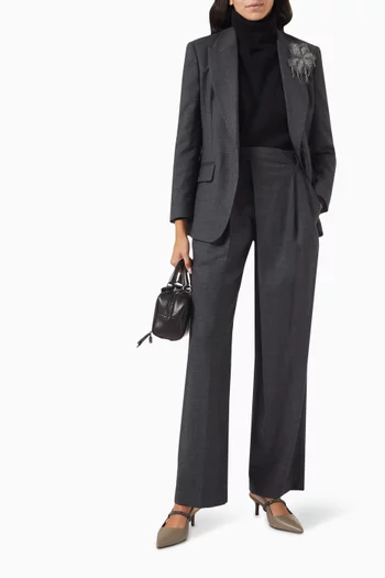 Turtleneck Sweater in Wool, Cashmere & Silk