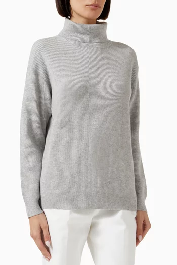 English Rib-knit Sweater in Cashmere