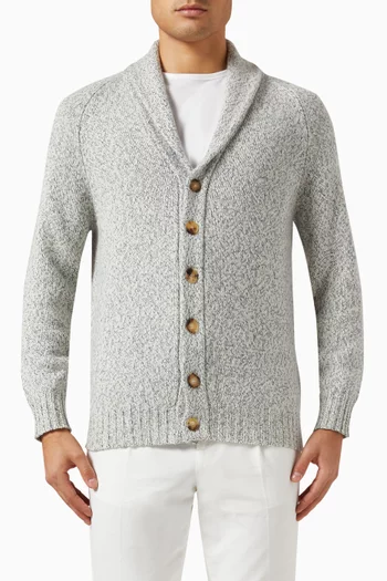 Button-up Cardigan in Cashmere