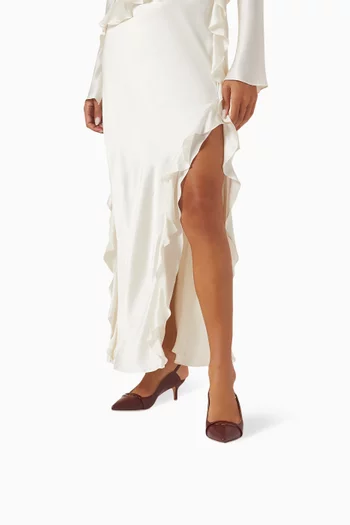 حذاء كلاسيك ماريون بسير خلفي جلد نابا بكعب 45 مم