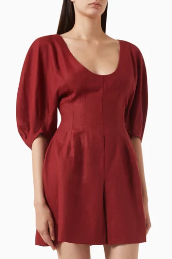 Raynara Mini Dress in Linen