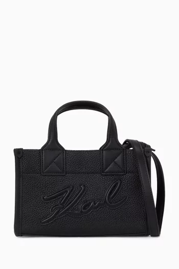 Small K/ Skuare Tote Bag in Faux Leather
