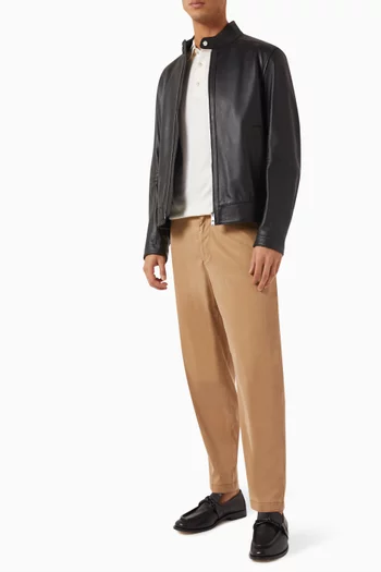Mansell Jacket in Grained Leather
