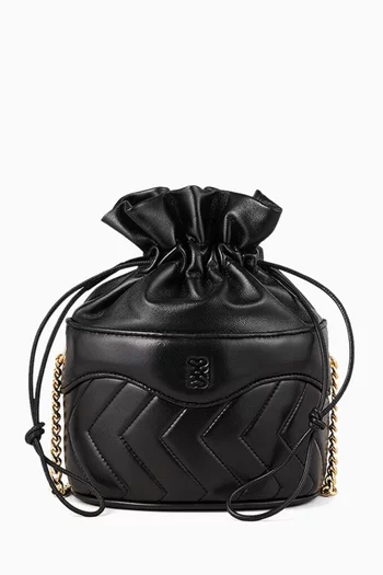 Le Bonbon Bucket Bag in Quilted Leather