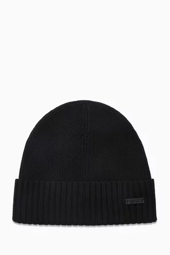 Fati Ribbed Beanie Hat in Wool