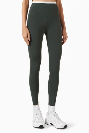 Dual High Waist 7/8 Leggings in Stretch Nylon