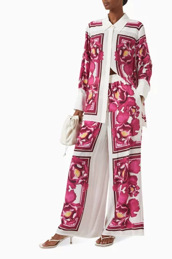 Atomic Printed Shirt in Silk