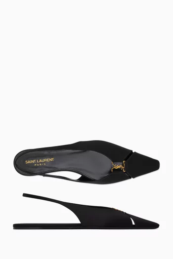Babylone Slingback Pumps in Satin-crepe