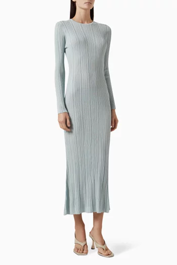 Alvis Knit Maxi Dress in Viscose Blend