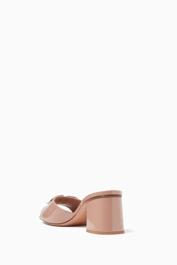 VLOGO Signature 60 Mule Sandals in Patent Leather