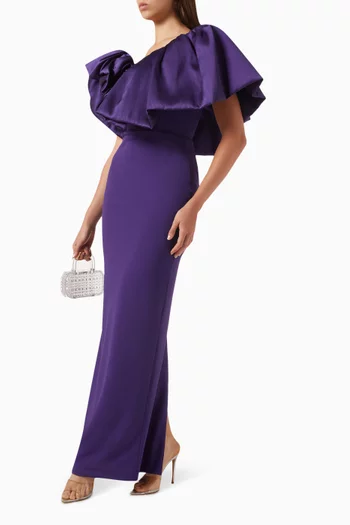 Cassia Asymmetrical Maxi Dress