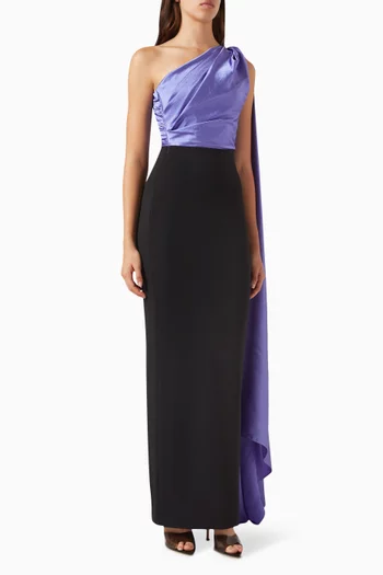 Yeva Maxi Dress in Satin