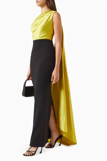 Yeva Maxi Dress in Satin