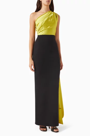 Yeva Maxi Dress in Satin