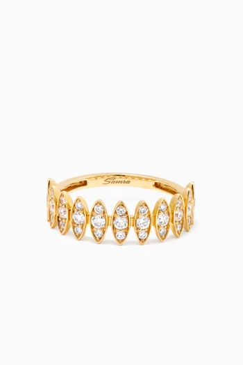 Large Barq Marquise Diamond Ring in 18kt Gold
