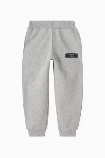 Logo Patch Sweatpants in Cotton