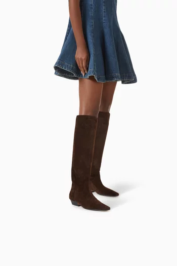 Marfa 25 Knee-high Boots in Suede