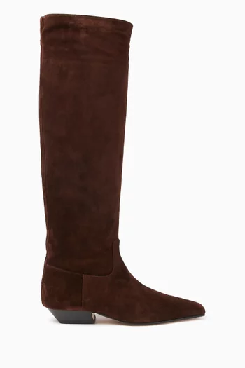 Marfa 25 Knee-high Boots in Suede