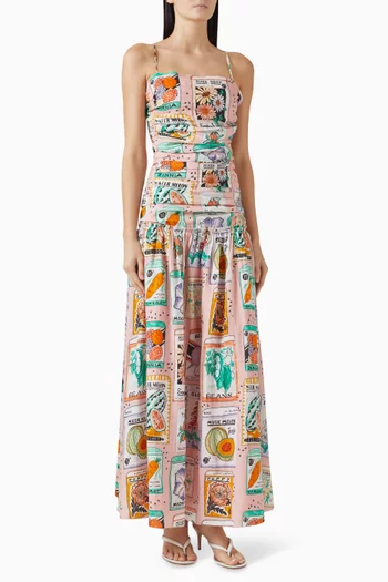 Elandra Printed Maxi Dress