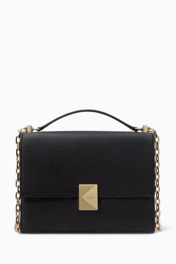 Deco Shoulder Bag in Pebbled Leather